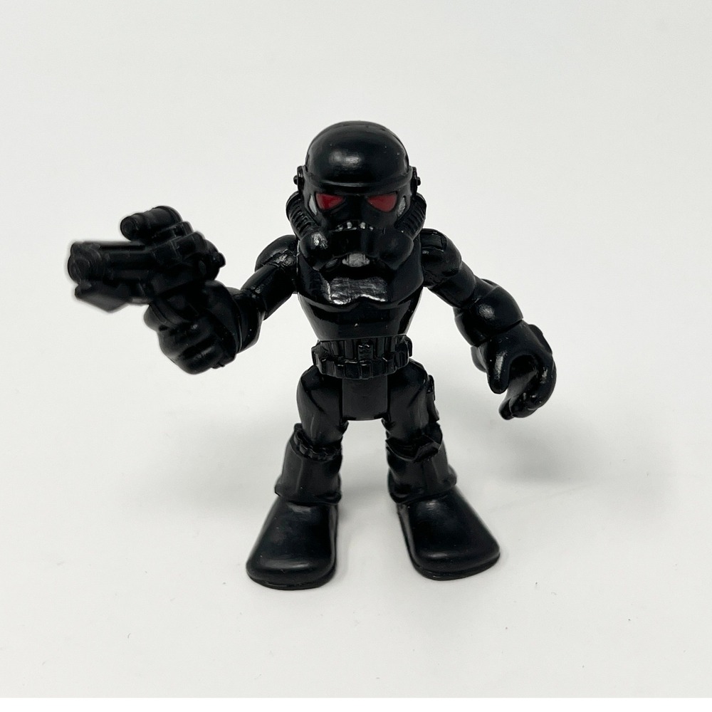 Star Wars Galactic Heroes Shadow Trooper Loose Figure‎ Black 2011 Hasbro LFL